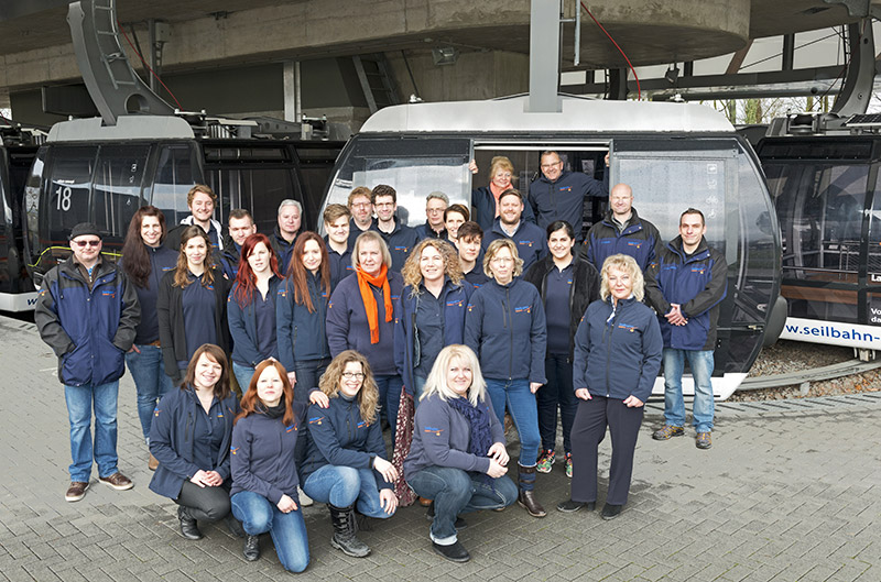 Teamfoto der Seilbahn Koblenz Teamfoto